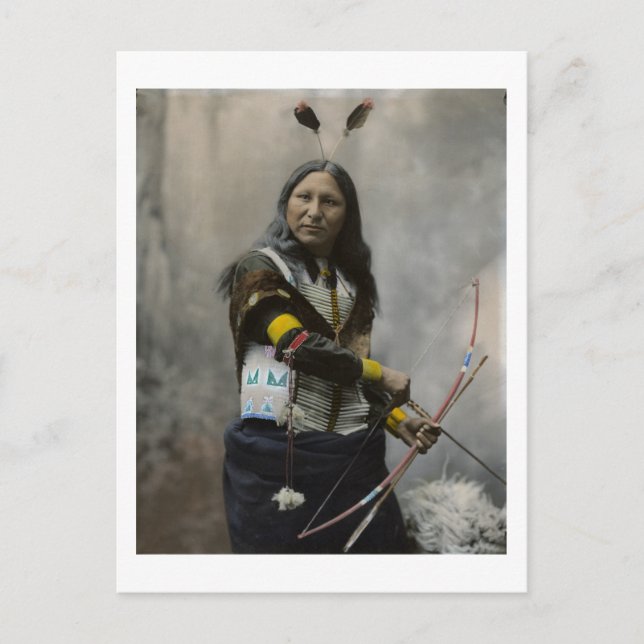 Shout At, Oglala Sioux, 1899 Postcard (Front)