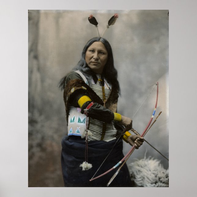 Shout At, Oglala Sioux, 1899 - Vintage Poster (Front)