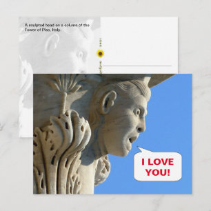 Shout it out loud! - Tower of Pisa, Italy - Postcard