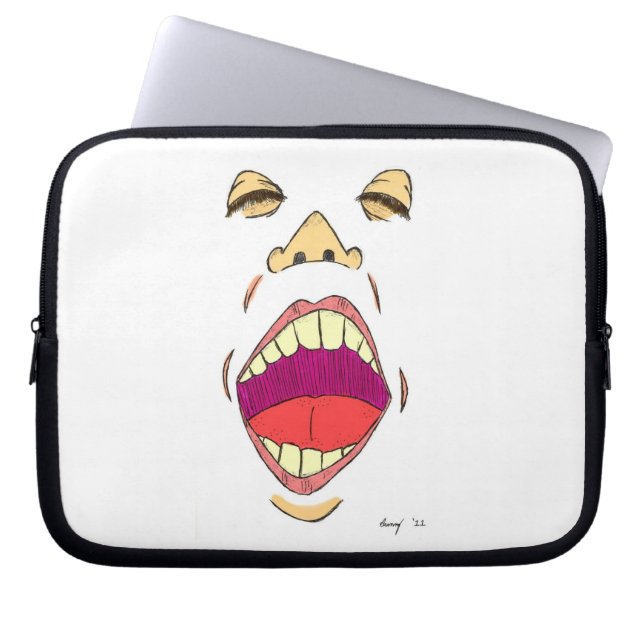 "Shout" Laptop Sleeve (Front)