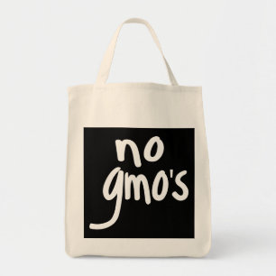 Shout No GMO's Protect our Food on black Tote Bag