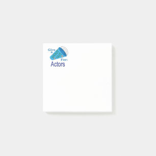 Shout Out for Actors Post-it Notes