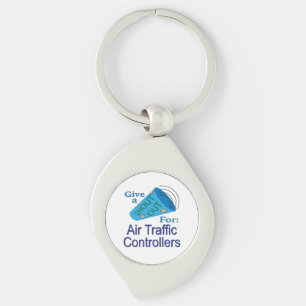 Shout Out for Air Traffic Controllers Keychain