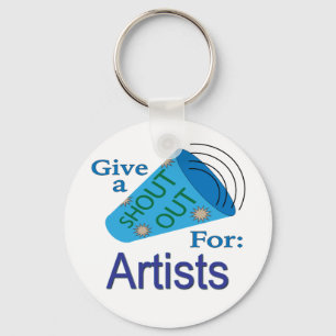 Shout Out for Artists Keychain