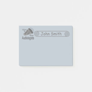 Shout Out for Audiologists 4x3 Post-it Notes