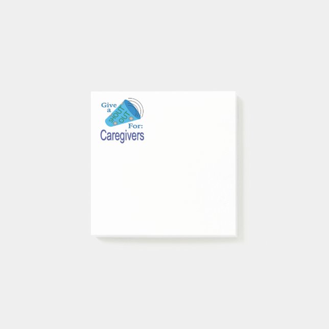 Shout Out for Caregivers Post-it Notes (Front)