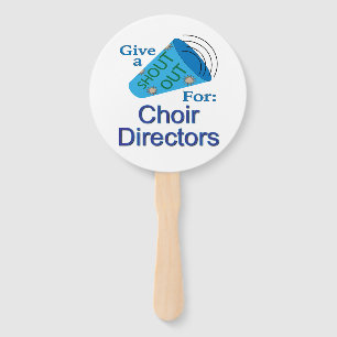 Shout Out for Choir Directors Hand Fan