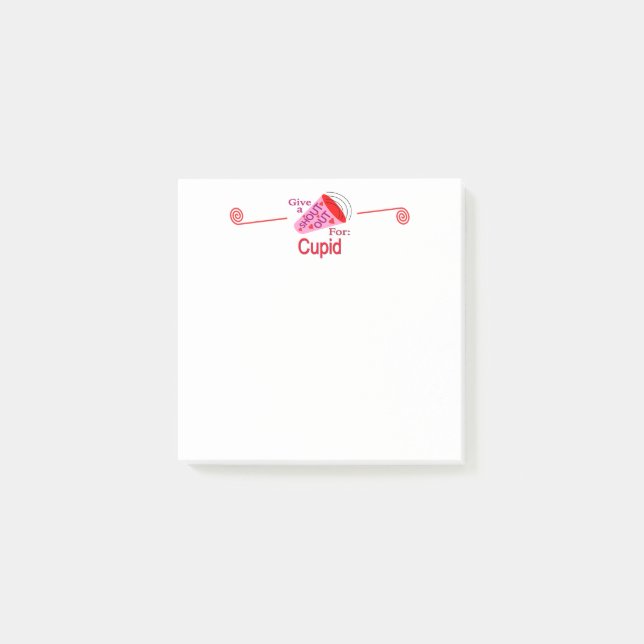 Shout Out for Cupid Post-it Notes (Front)