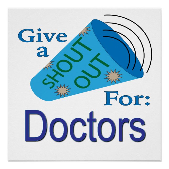 Shout Out for Doctors Poster (Front)
