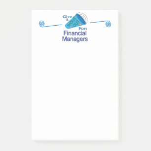 Shout Out for Financial Managers Post-it Notes
