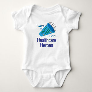 Shout Out for Healthcare Heroes Baby Bodysuit