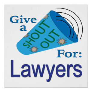 Shout Out for Lawyers Poster