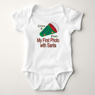 Shout Out for My 1st Photo With Santa Baby Bodysuit