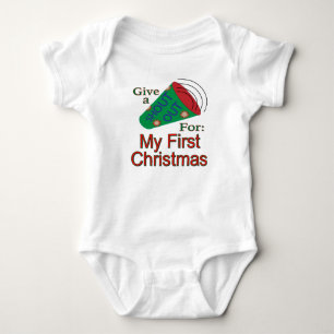 Shout Out for My First Christmas Baby Bodysuit