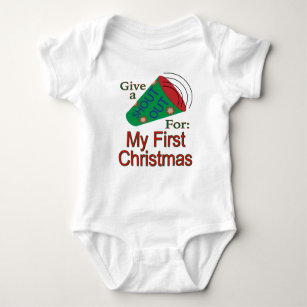 Shout Out for My First Christmas Baby Bodysuit
