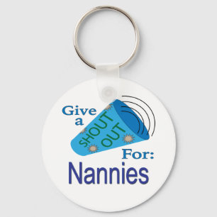 Shout Out for Nannies Keychain