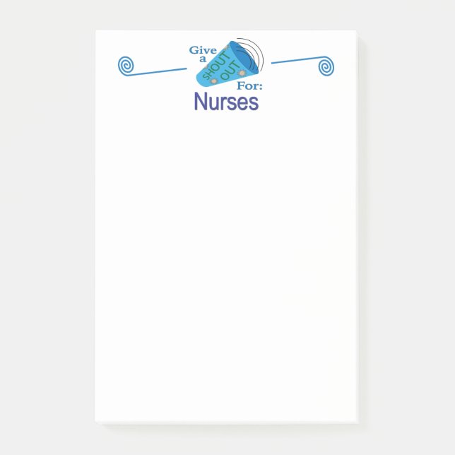 Shout Out for Nurses Post-it Notes (Front)