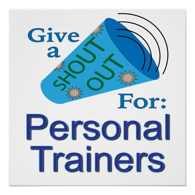 Shout Out for Personal Trainers  Poster (Front)
