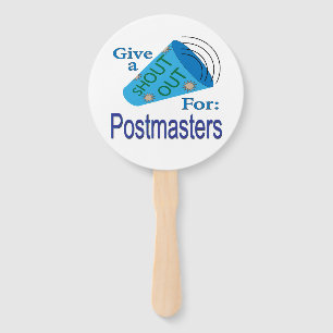Shout Out for Postmasters Hand Fan