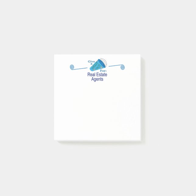 Shout Out for Real Estate Agents Post-it Notes (Front)