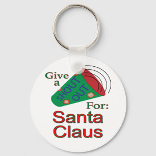 Shout Out for Santa Claus Keychain