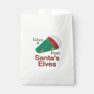 Shout Out for Santa's Elves Favour Bag