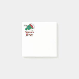 Shout Out for Santa's Elves Post-it Notes