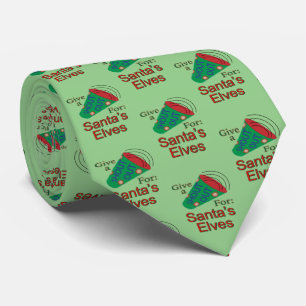 Shout Out for Santa's Elves Tie