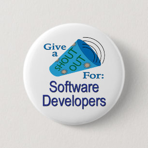 Shout Out for Software Developers 2 Inch Round Button