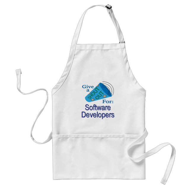 Shout Out for Software Developers Standard Apron (Front)