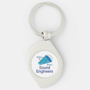 Shout Out for Sound Engineers Keychain