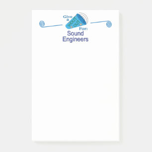Shout Out for Sound Engineers Post-it Notes