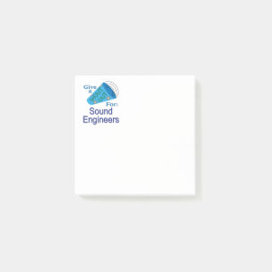 Shout Out for Sound Engineers Post-it Notes