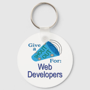Shout Out for Web Developers Keychain