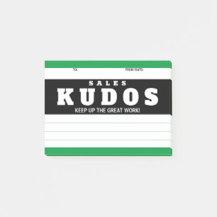 Shout out kudos sales great work recognition award post-it notes