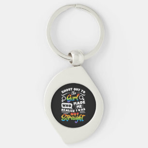 Shout Out to The Girl Lesbian Pride LGBT T Shirt G Keychain