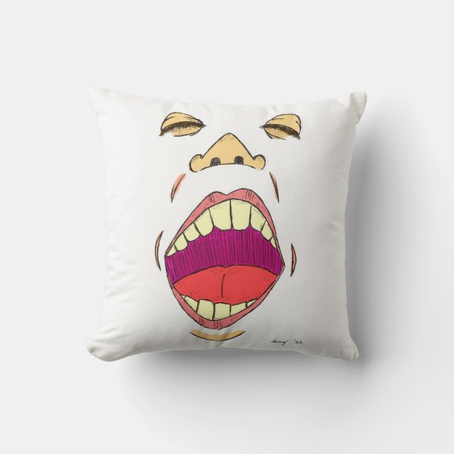 "Shout" Pillow (Front)