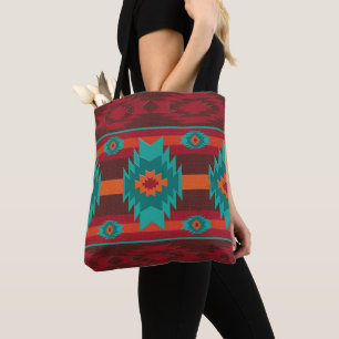 Shouthwestrn ethnic navajo tribal pattern tote bag