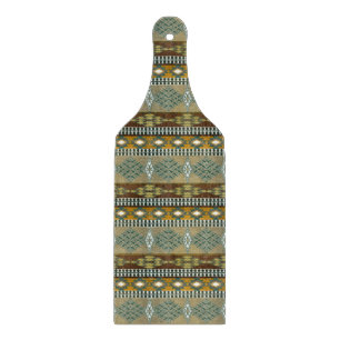 Shouthwestrn ethnic tribal pattern monogram cutting board