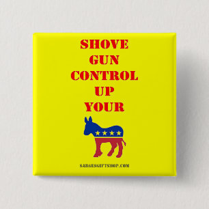 SHOVE GUN CONTROL 2 INCH SQUARE BUTTON