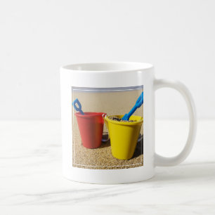 Shovels And Pails On Sandy Beach Coffee Mug