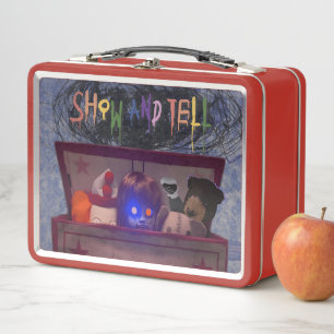 Show and Tell Creepy Toys Dolls (Lunchbox) Metal Lunch Box