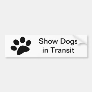Show Dogs in Transit Bumper Sticker