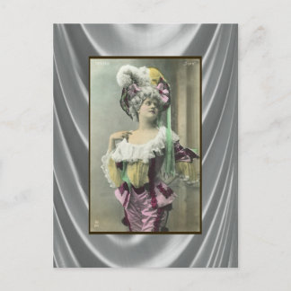 Show Girl Risque French Dancer Postcard