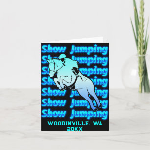Show Jumng Event Or Location Date Name T Shirt  Card