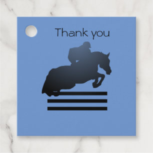  Show jumper clearing an obstacle.     Favour Tags