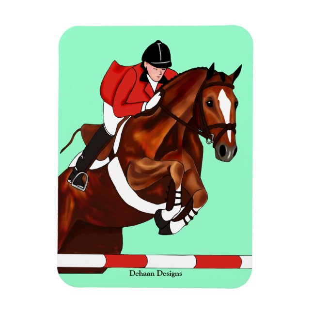 Show Jumper Premium Magnet (Vertical)
