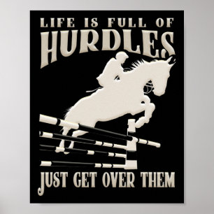 Show Jumping Horse Rider Equestrian Riding Horseba Poster