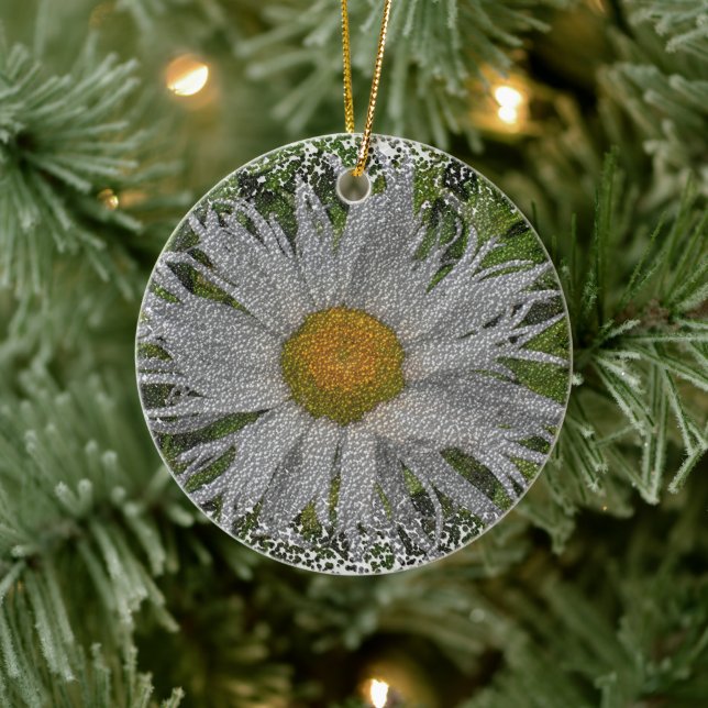 Show Me A Daisy #1 Ceramic Ornament (Tree)