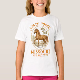 Show-Me Region Horse Motif T-Shirt